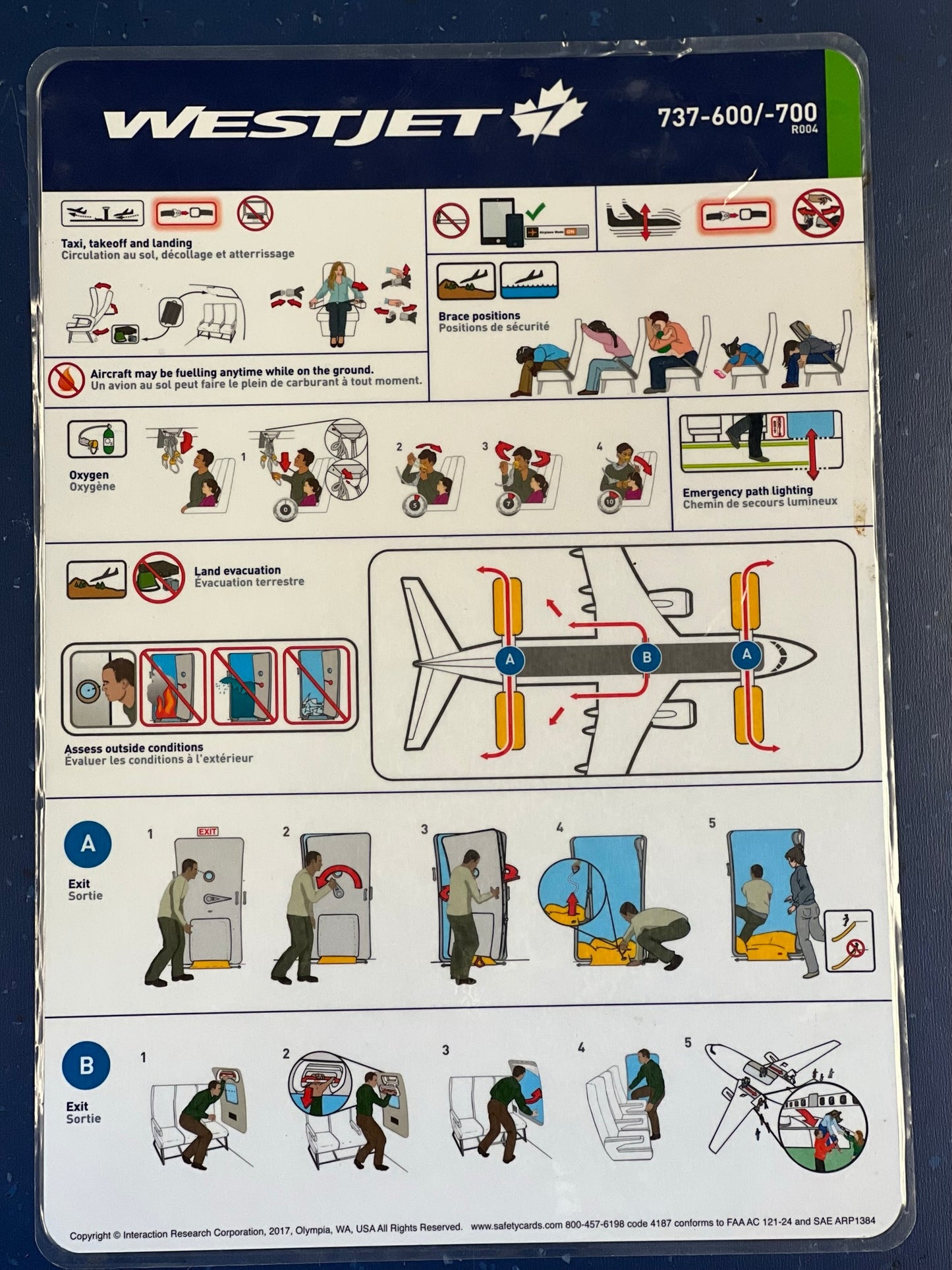 WestJet Emergency Evacuation Guide for 737-600/-700
